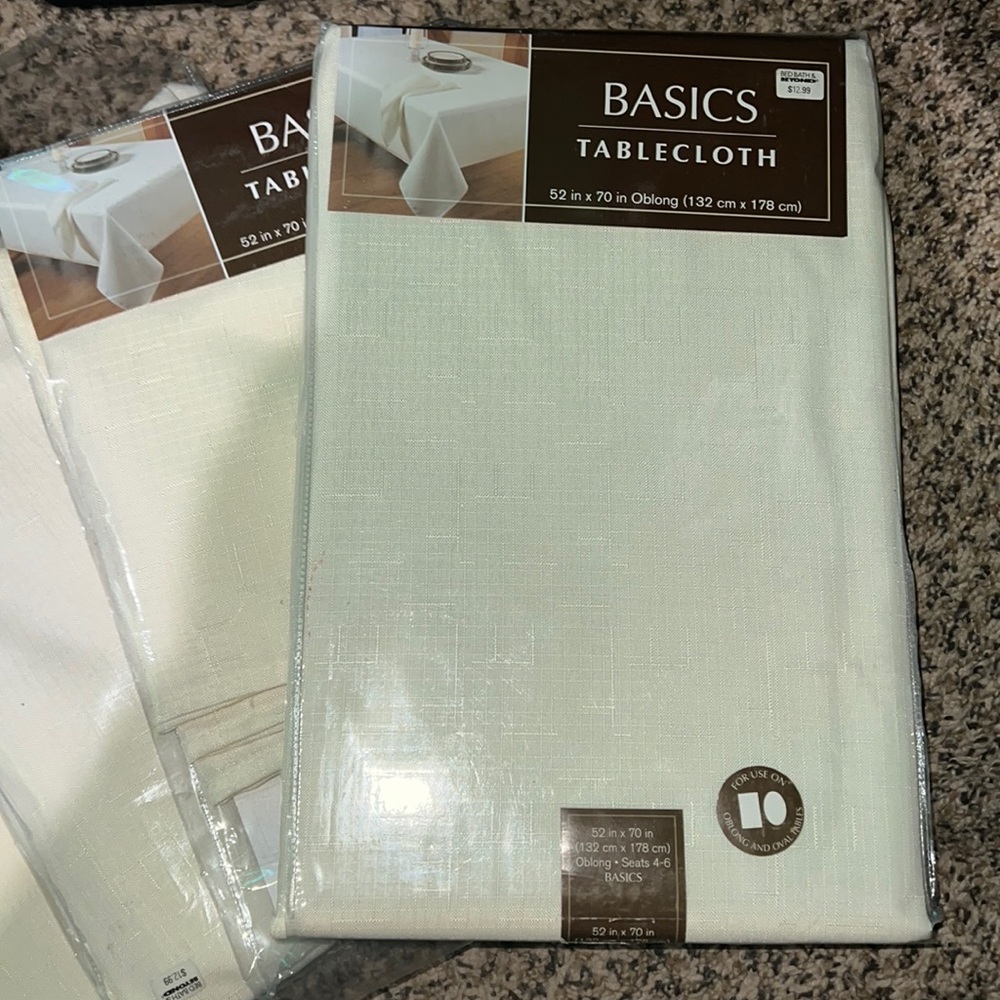 Cream Tablecloth